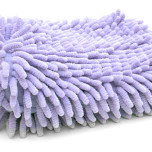 DeTayling Micro-Chenille Wash Mitt – Larger Microfibre Fingers for a Swirl-Free Wash - Purple